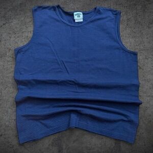 Vintage Lee Striped Sleeveless Tank Too Men's Size XL 90s Grunge Skate Surf